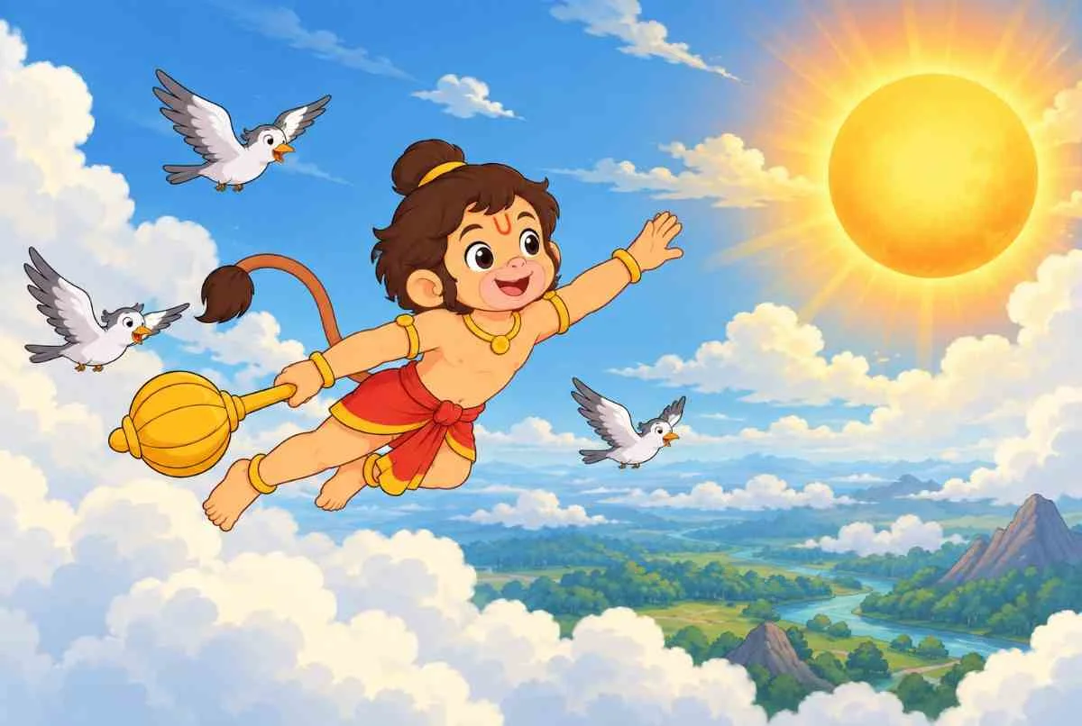 Hanuman and the Sun