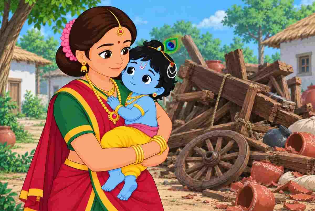 Krishna and the Heavy Cart – The Power of Little Krishna